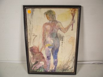 Framed Watercolor Painting