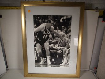 Framed Black And White Celtics Photo - Heinsohn And Auerbach