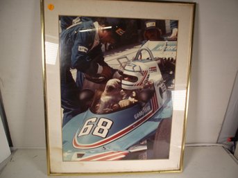 Framed Race Car Photo
