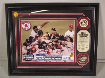 Framed Red Sox 2004 World Series Champs
