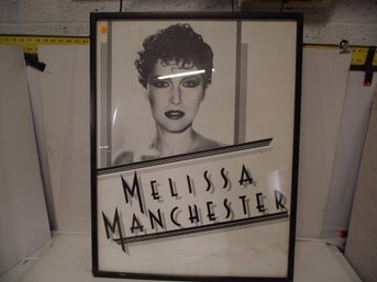 Framed And Signed Melissa Manchester Poster