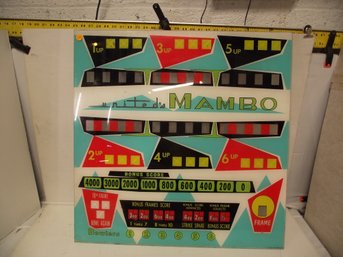 Vintage United's Mambo Pinball Scoreboard On Lexan