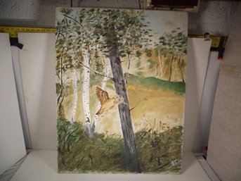 SIGNED OIL PAINTING ON CANVASS