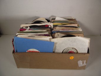 LOT # 2 OF 100 45 VINTAGE RECORDS.