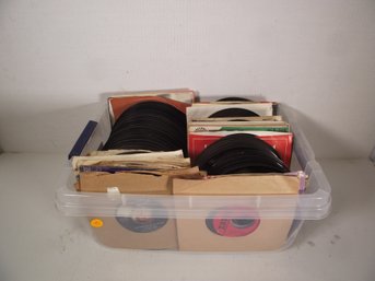 LOT 10 OF 100 VINTAGE 45 RECORDS.