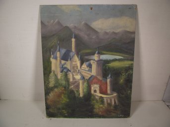 SIGNED OIL PAINTING ON BOARD.