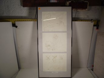 FRAMED SIGNED DRAWING. 'THE CEREAL KILLER'