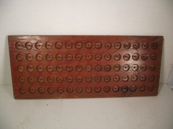 VINTAGE WOODEN BINGO BOARD SIGN.