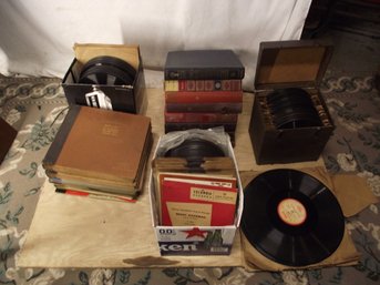 LOT OF VINTAGE 78 RECORDS UNSEARCHED.