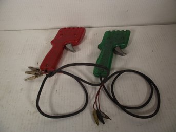 2 VINTAGE SLOT CAR CONTROLLERS.