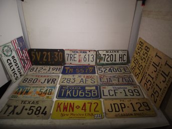 LOT OF MULTI STATE LICENSE PLATES.