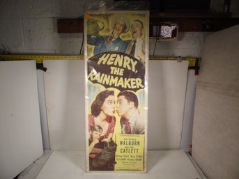 VINTAGE MOVIE POSTER HENRY THE RAIN MAKER.