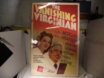 VINTAGE MOVIE POSTER THE VANISHING VIRGINIAN.