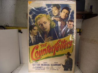 VINTAGE MOVIE POSTER THE COUNTERFIETERS.