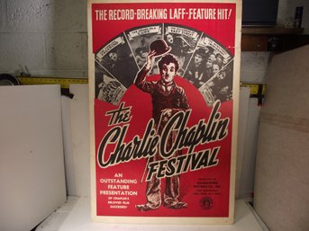 VINTAGE  POSTER THE CHARLIE CHAPLEN FESTIVAL.