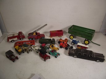 MISC. TONKA, LENSLEY, CORGIE, DIECAST TOY VEHICAL LOT.