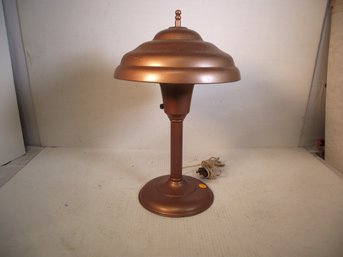 VINTAGE MIDCENTURY SAUCER DESK LAMP.