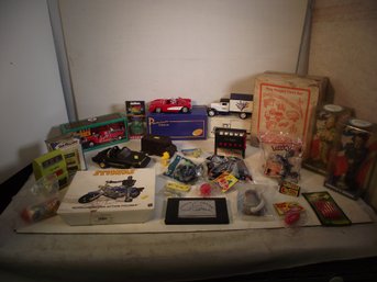 LARGE VINTAGE TOY LOT NIB ITEMS.