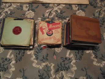 LOT OF MANY UNSEARCHED 78 RECORDS.