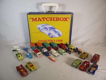 Vintage Matchbox Case Loaded With Cars