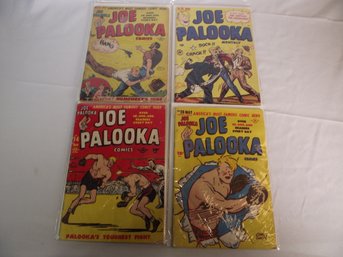 Lot Of Four (4) Vintage 10 Cent Joe Palooka Comics