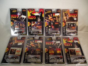 Lot Of Eight (8) Johnny Lightning Kiss Cars MOC
