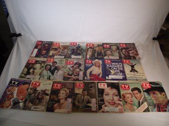 Lot Of Nineteen (19) Vintage TV Guides
