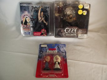 Lot Of Vintage Ozzy Osbourne And Chucky Figures Mint In Package