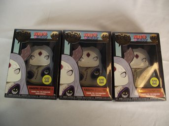Lot Of Three (3) Funko Pop Naruto Shippuden Anime Pins MIB