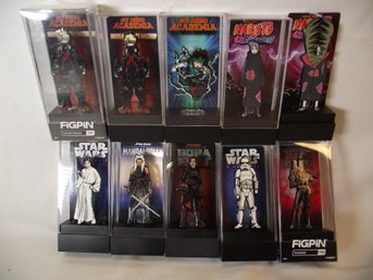 Lot Of Ten (10) Miscellaneous FigPin Figural Character Pins
