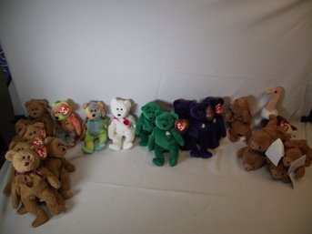 Vintage Lot Of Twenty (20) Beanie Babies
