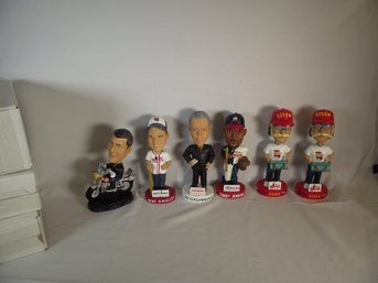 Lot Of Six (6) Miscellaneous Bobble Heads With Boxes