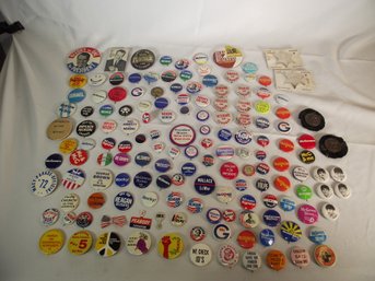 Large Lot Of Political And Miscellaneous Pinbacks