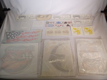 Vintage Lot Of Heat Transfers And Decals