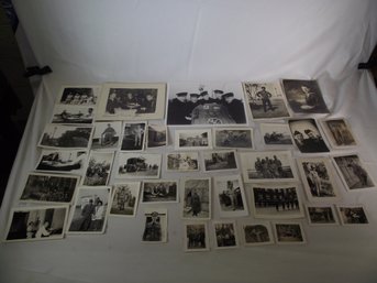 Large Lot Of Military Related Black And White Photos