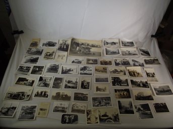 Large Lot Of Vintage Black And White Automobile Photos