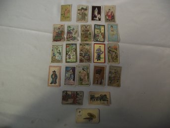 Lot Of Twenty-two (22) Vintage Chinese Cigarette Cards
