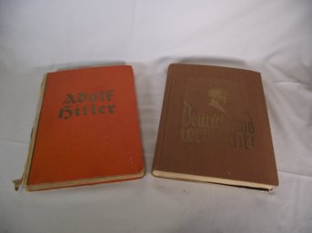 Lot Of Two (2) Vintage German Books - Hitler, Etc.