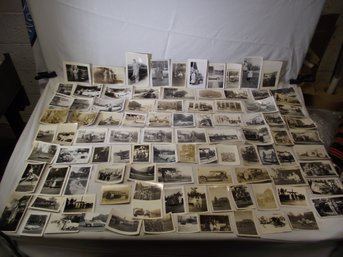 Large Lot Of Vintage Black And White Automobile Photos #4