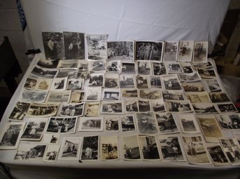 Large Lot Of Vintage Black And White Automobile Photos #6