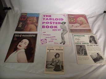 Vintage Lot Of Exotic Dancer Photos And Magazines