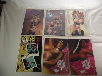 Lot Of Six (6) Vintage Adult Comic Books