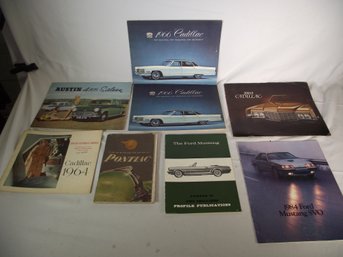 Vintage Lot Of Automobile Brochures