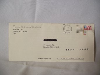 Vintage Charles Manson Related Susan Atkins-Whitehouse Prison Letter