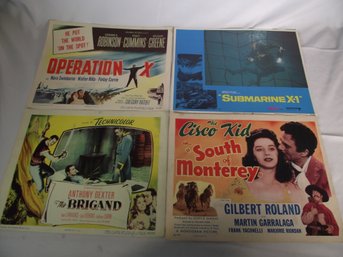 Vintage Lot Of Movie Lobby Cards