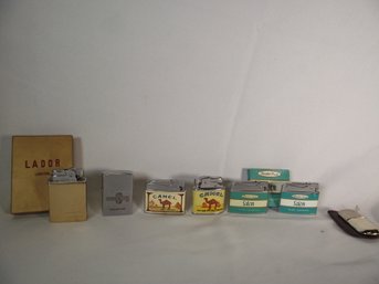Vintage Lot Of Seven (7) Cigarette Lighters