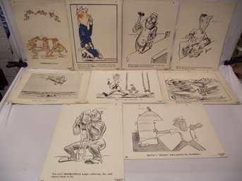 Vintage US Navy Training Dilbert Cartoon 10 X 14 Prints #1