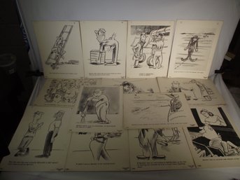 Vintage US Navy Training Dilbert Cartoon 10 X 14 Prints #2