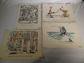 Vintage US Navy Training Dilbert Cartoon 10 X 14 Prints #3