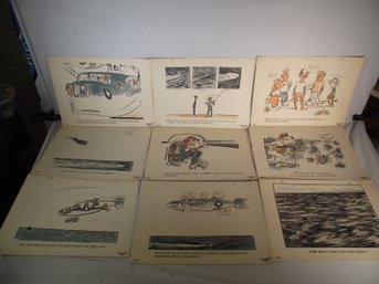 Vintage US Navy Training Dilbert Cartoon 10 X 14 Prints #4